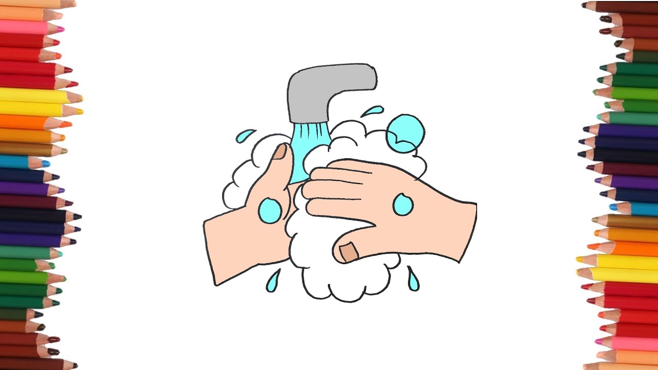 imagenes de higiene personal para niños para colorear