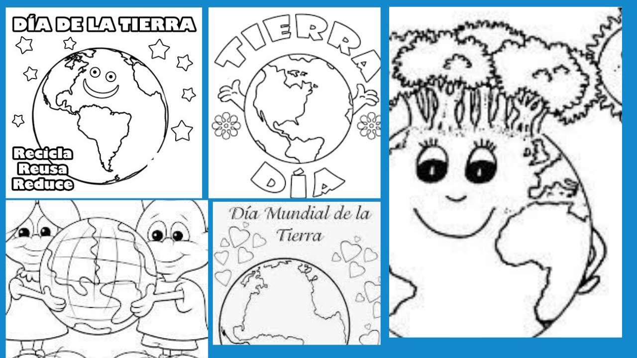 dibujos del dia de la tierra para imprimir