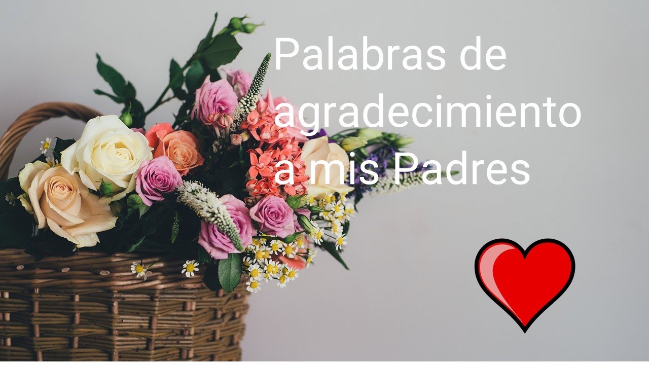 frases de agradecimiento a los padres