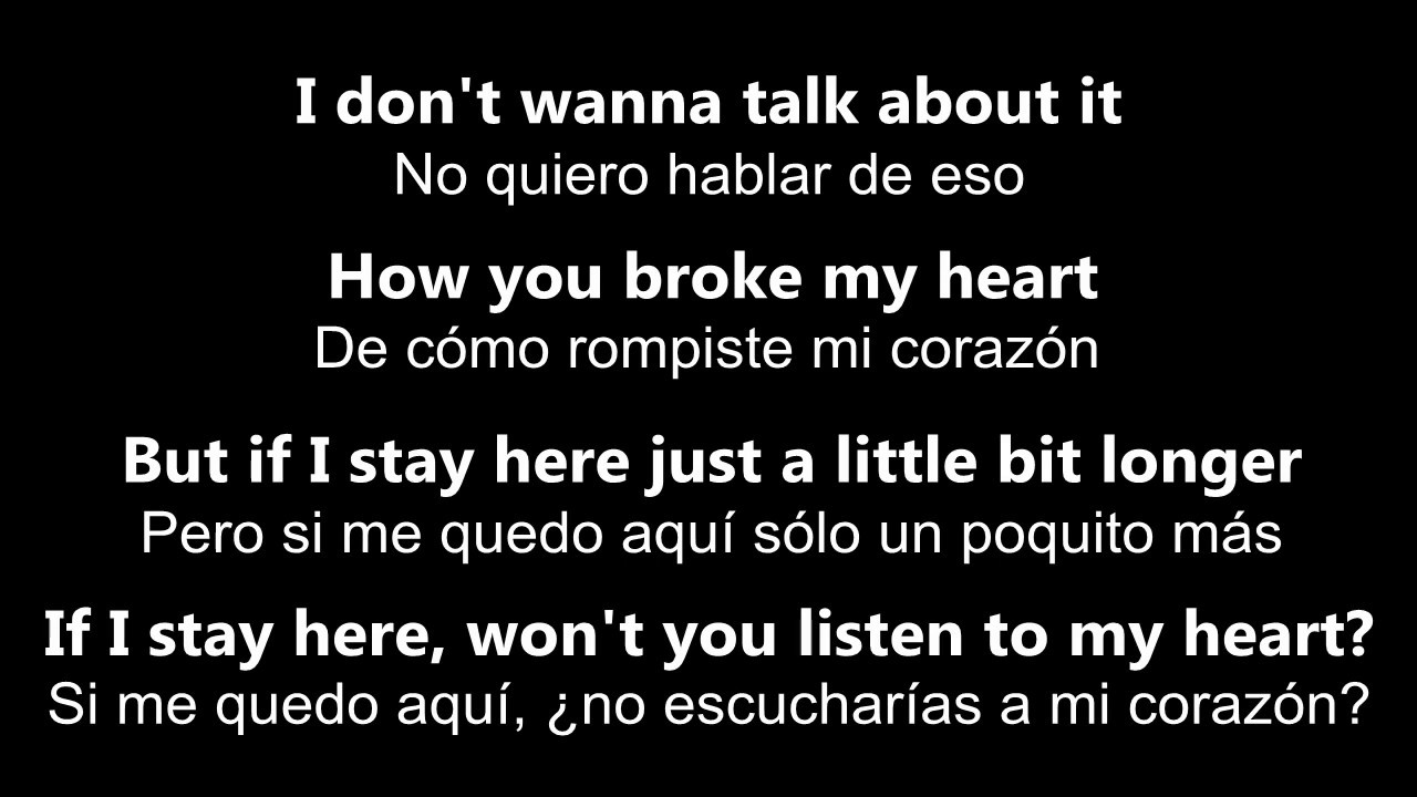 i don t want you traducida