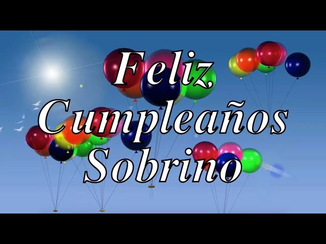 carta de cumpleaños para mi sobrino pequeño