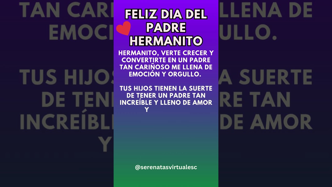 frases del dia del padre para mi hermano