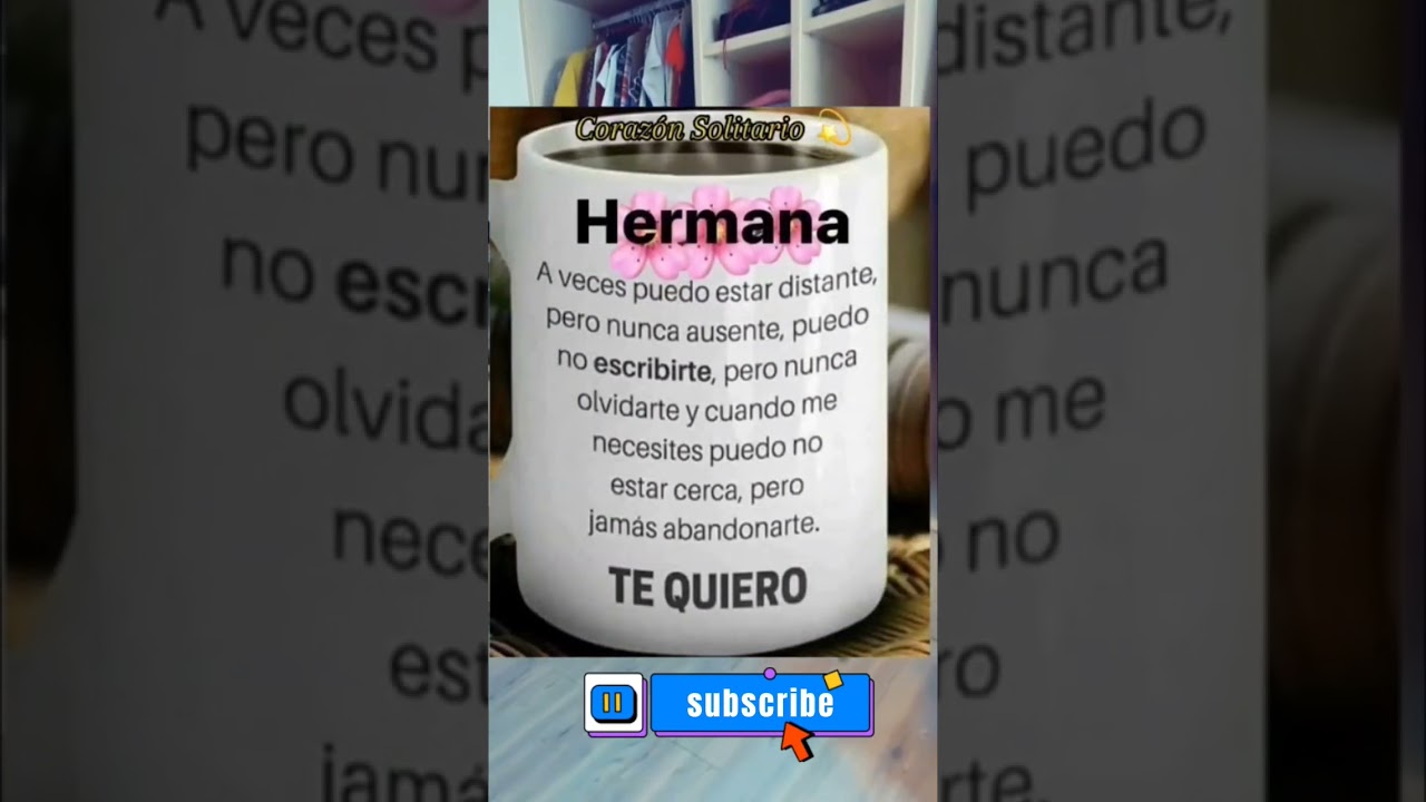 palabras de amor a una hermana