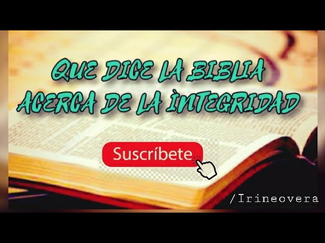 significado de integridad en la biblia