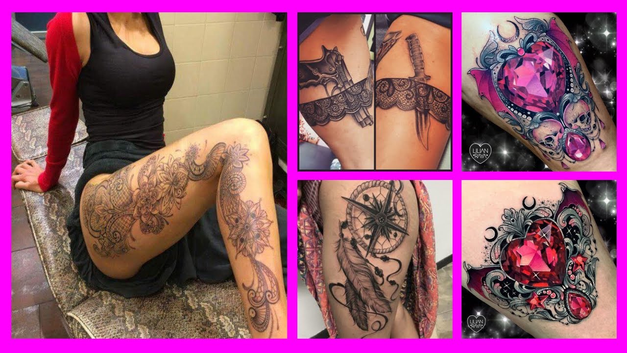 tatuajes a color para mujer en la pierna