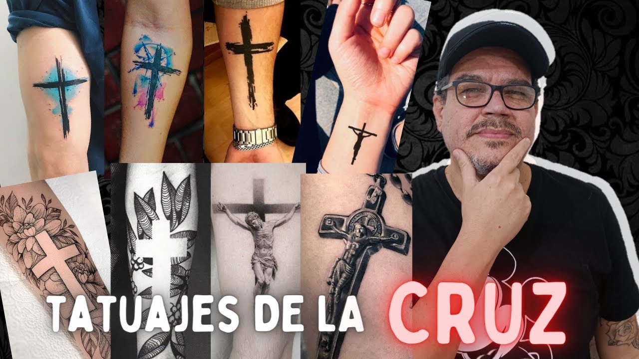 tatuajes de cruz en el brazo para hombres significado