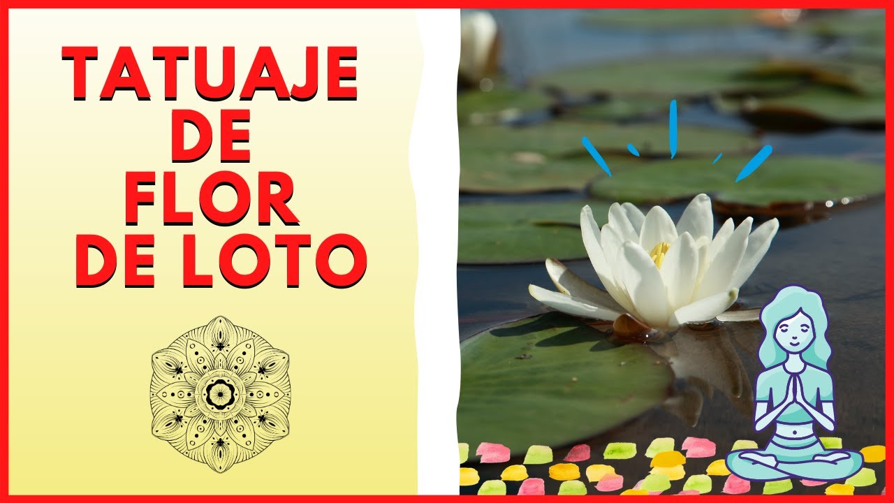 flor de loto tatuaje espalda a color