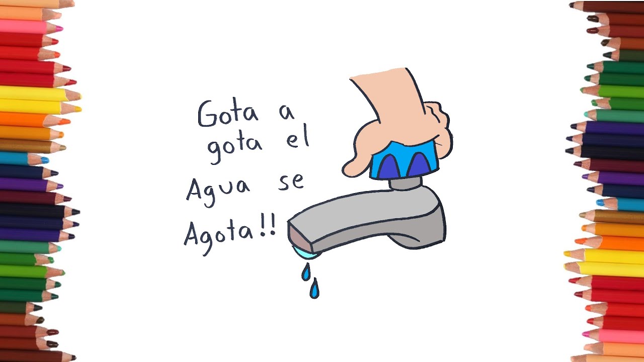 imagenes de como cuidar el agua para colorear