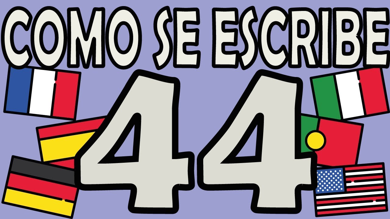cómo se escribe el número 44 en romano