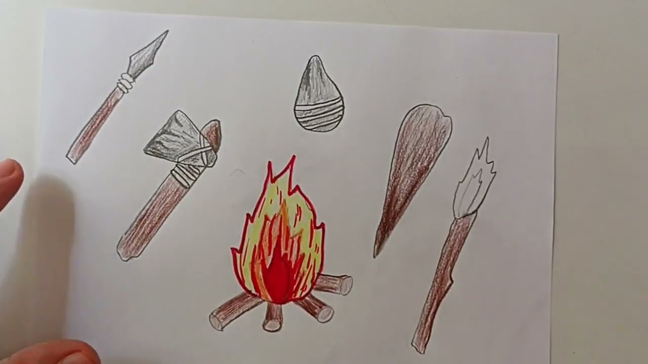imágenes de la prehistoria para dibujar