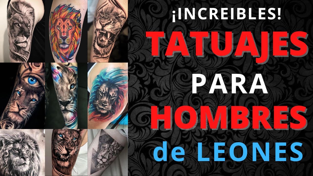 imagenes de tatuajes de leones en el brazo