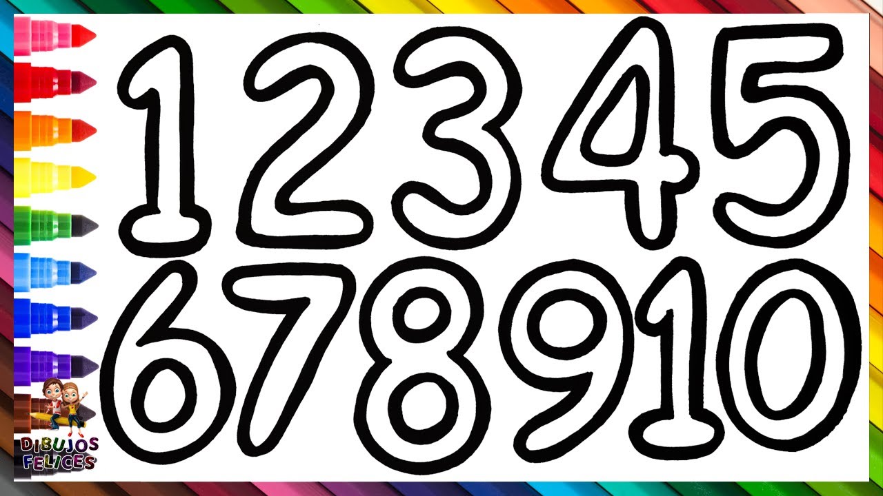 preescolar numeros del 1 al 20 para colorear