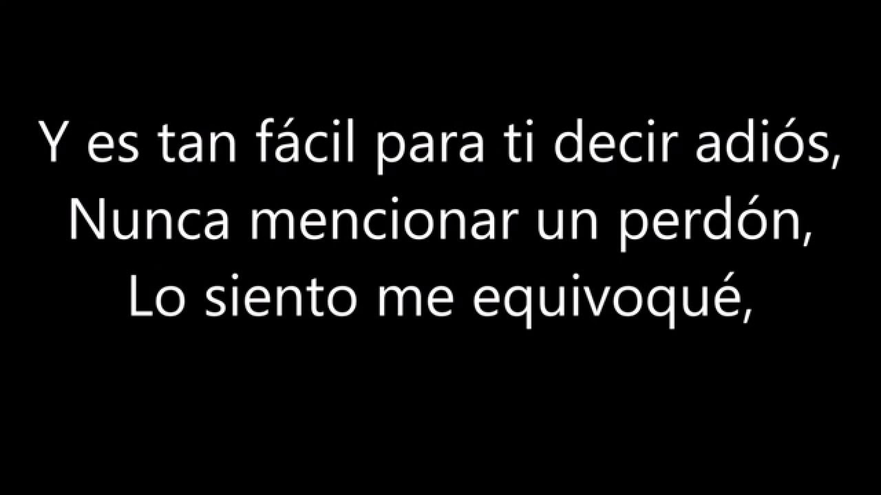 se acabo de la manera mas sencilla letra