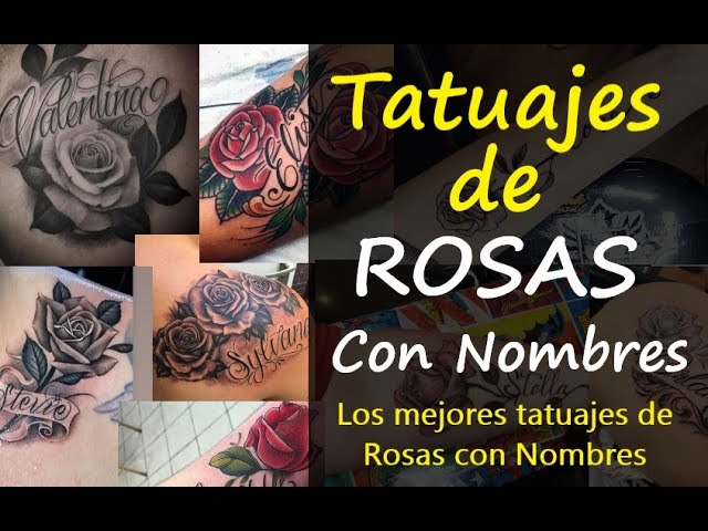 tatuajes de rosas para hombres con nombres