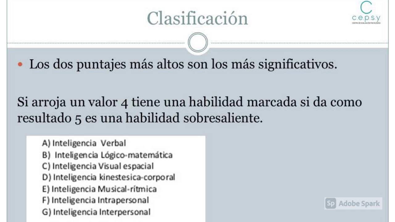 test de inteligencias multiples de howard gardner pdf