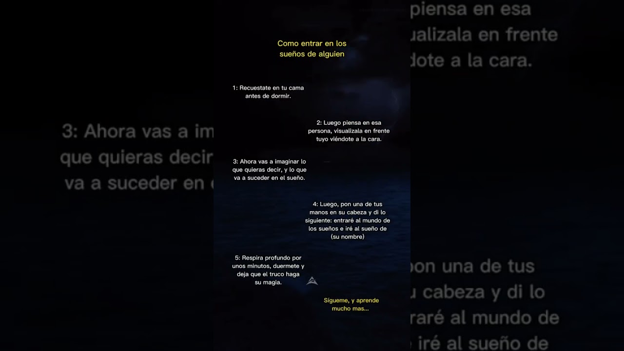 como entrar a los sueños de alguien
