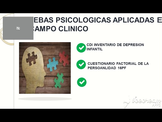 pruebas psicológicas en el área clínica
