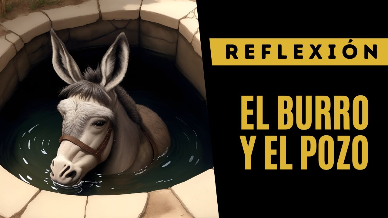 reflexion del burro en el pozo