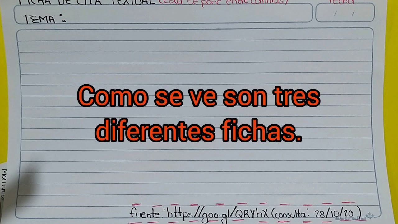 tamaño de las fichas de trabajo