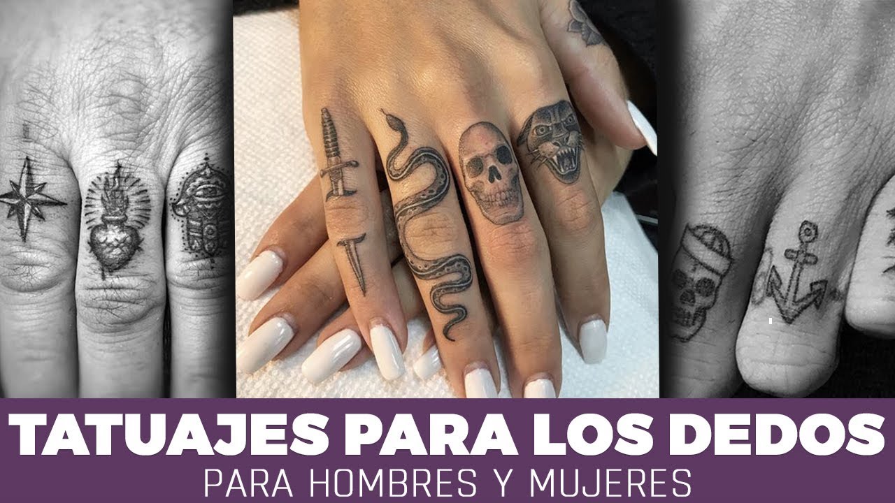 tatuajes para hombres en los dedos