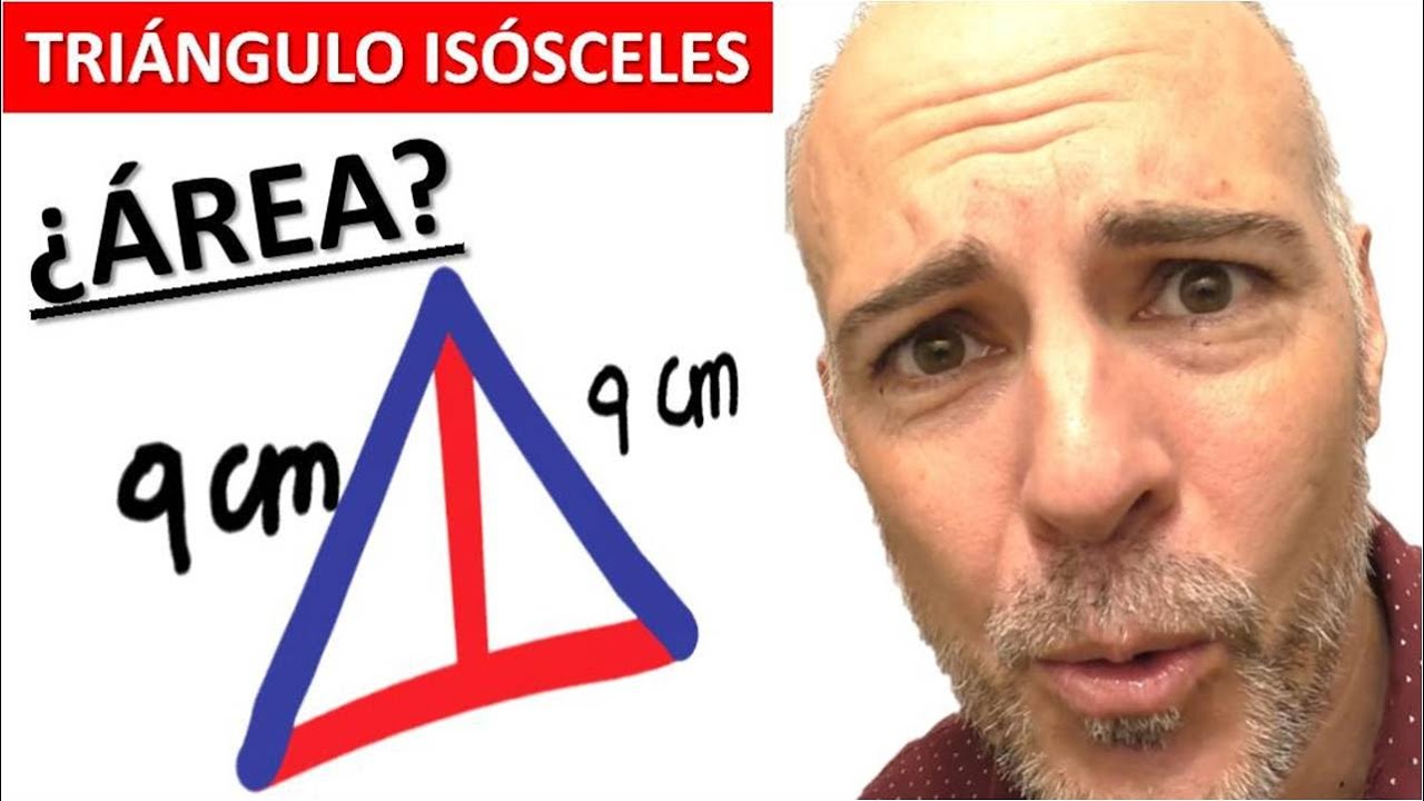 area de un triangulo con dos lados iguales