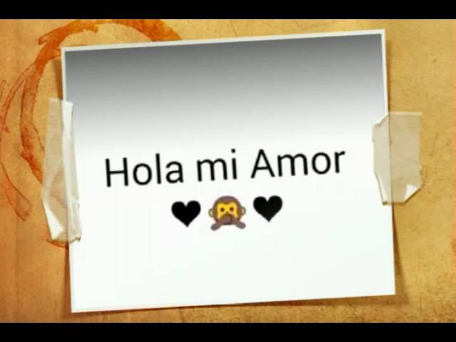 carta de un mes de novios