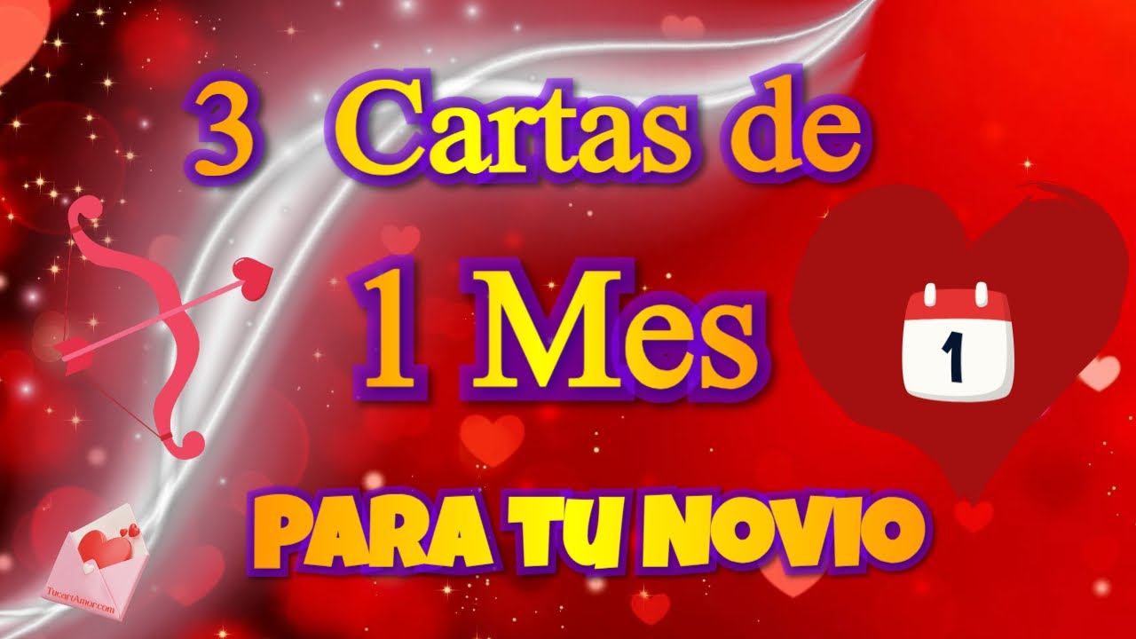 cartas para novios de 1 mes