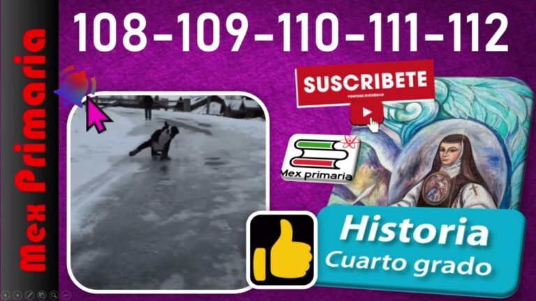 Libro De Historia Cuarto Grado Pagina 110