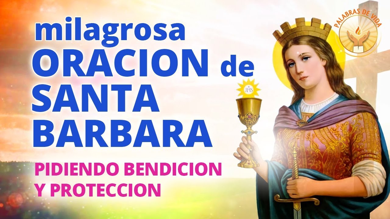 oracion a santa barbara para la buena suerte