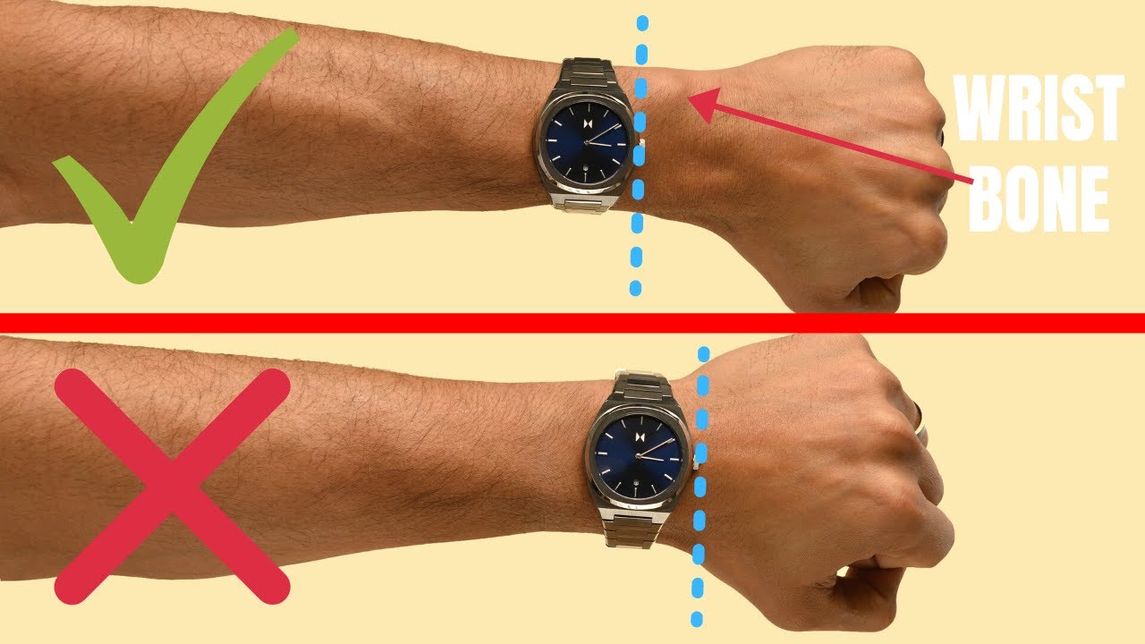 donde va el reloj en un hombre