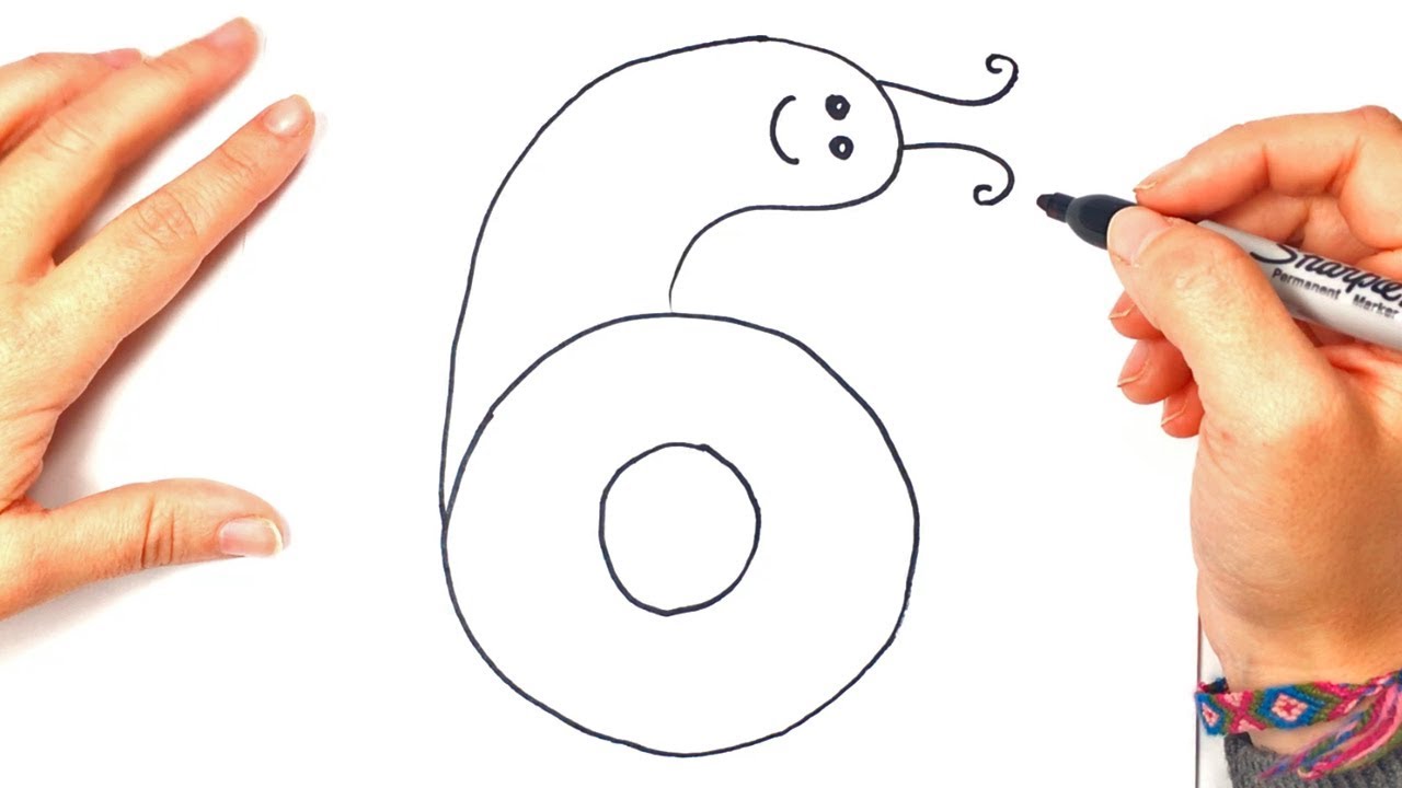 imagenes del numero 6 para colorear