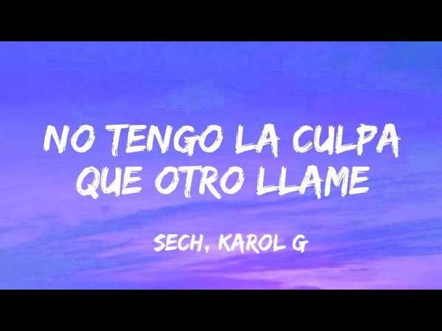 no tengo la culpa que otro llame letra